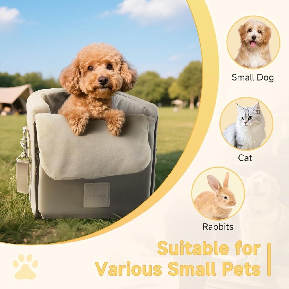 Tranquitas Center Console Dog Car Seat for Small Dogs up to 15 Pounds NEW - Picture 2 of 6